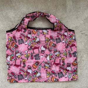 Brand new Hello Kitty foldable tote with pocket